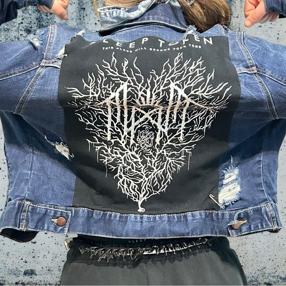 Upcycled Denim Jacket - Picture 6 of 6